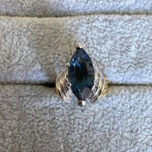 Marquise Women's Blue and Silver Jewellery